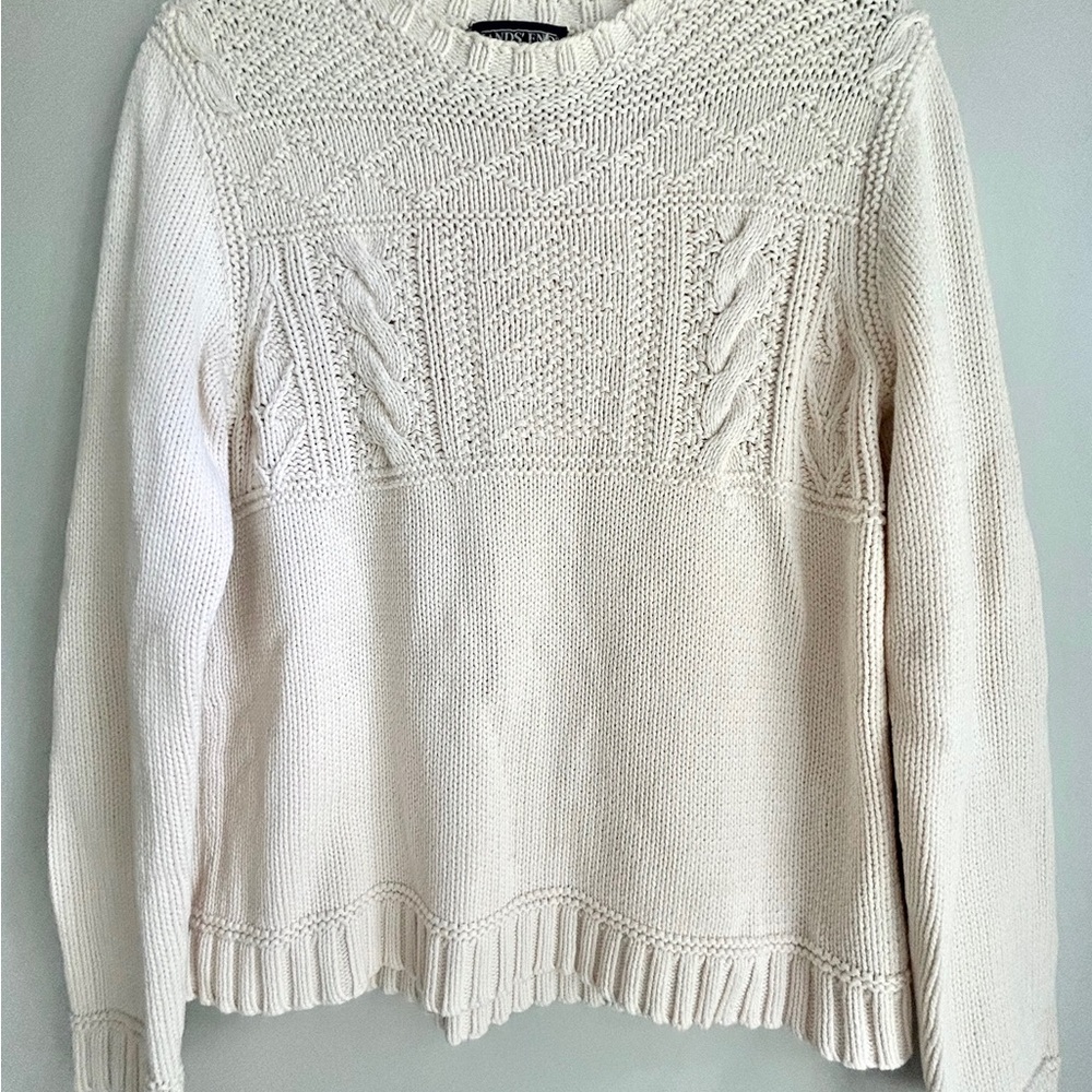 Lands End Cotton Sweater